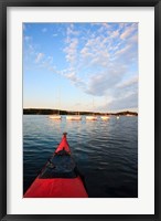 Kayak, sailboats, Portsmouth, New Hampshire Fine Art Print