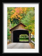 Coombs Covered Bridge, Ashuelot River in Winchester, New Hampshire Fine Art Print