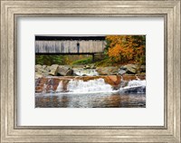 Covered bridge over Wild Ammonoosuc River, New Hampshire Fine Art Print