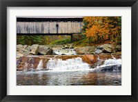 Covered bridge over Wild Ammonoosuc River, New Hampshire Fine Art Print