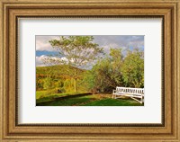 New Hampshire, Sugar Hill, Bench Fine Art Print