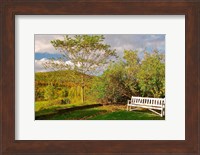 New Hampshire, Sugar Hill, Bench Fine Art Print