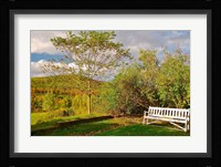 New Hampshire, Sugar Hill, Bench Fine Art Print
