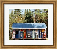 Gas station, New Hampshire Fine Art Print