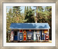 Gas station, New Hampshire Fine Art Print