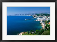 Aerial View of the Port, Nice, France Fine Art Print
