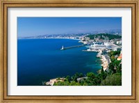 Aerial View of the Port, Nice, France Fine Art Print