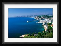 Aerial View of the Port, Nice, France Fine Art Print