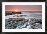 Sunrise near Brenton Point State Park, Newport, Rhode Island Framed Print