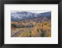 New Hampshire, White Mountains, Bretton Woods, Mount Washington Cog Railway trestle Fine Art Print