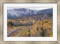 New Hampshire, White Mountains, Bretton Woods, Mount Washington Cog Railway trestle Fine Art Print