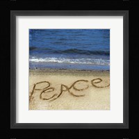Peace In The Sand Framed Print