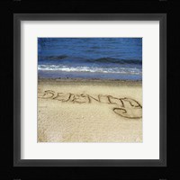Serenity In The Sand Framed Print