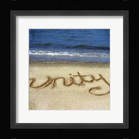 Unity In The Sand Framed Print