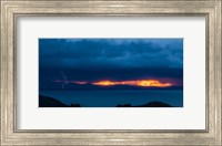 Lightning over Isla Del Sol, Lake Titicaca, Bolivia Fine Art Print