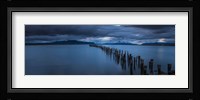 Snowcapped Mountain and Lake at Dusk, Patagonia, Chile Fine Art Print