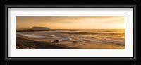 Surf on beach at dusk, Playa Waikiki, Miraflores District, Lima, Peru Fine Art Print