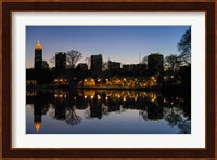 Midtown Skylines and Lake, Atlanta Fine Art Print