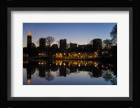 Midtown Skylines and Lake, Atlanta Fine Art Print