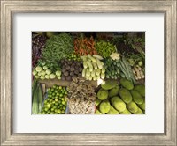 Vegetables for Sale on Main Street Market, Galle, Southern Province, Sri Lanka Fine Art Print