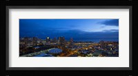 Downtown Honolulu at Night, Oahu, Hawaii Fine Art Print