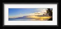 Palm Trees at Dusk, Maui, Hawaii Fine Art Print