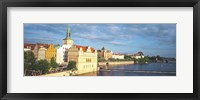 Waterfront, Prague, Czech Republic Fine Art Print