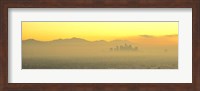 Los Angeles with Yellow Sky, California Fine Art Print