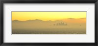Los Angeles with Yellow Sky, California Fine Art Print