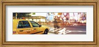 Blurred Traffic in Times Square, New York City Fine Art Print
