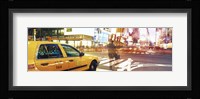 Blurred Traffic in Times Square, New York City Fine Art Print