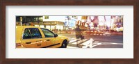 Blurred Traffic in Times Square, New York City Fine Art Print