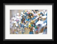 Abundance of Love Padlocks on Railings, Prague Fine Art Print