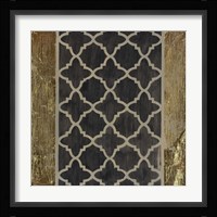 Black N' Gold I Framed Print