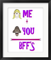 You Me Bffs Framed Print