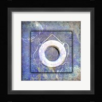 Beach House Life Saver Framed Print