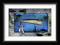 Fishing - Bass Lure Poppy Framed Print