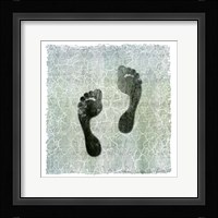 Life Is Better At The Lake Foot Print Framed Print