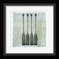 Life Is Better At The Lake Oars Framed Print