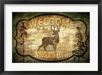 Welcome - Lodge Deer Fine Art Print