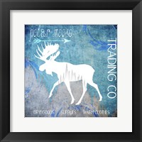 Polar Ice Moose Framed Print