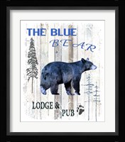 The Blue Bear Framed Print