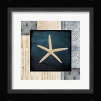 Blue Sea Starfish Framed Print