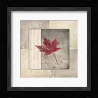 Lodge Leaf Tile 1 Framed Print