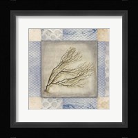 White Sea Sea Leaf Framed Print