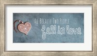 Two People Fell in Love Wood Pendant Fine Art Print