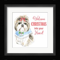 Glamour Pups Christmas II Framed Print