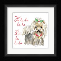 Glamour Pups Christmas VI Framed Print