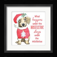 Glamour Pups Christmas III Framed Print