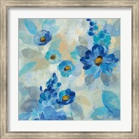Blue Flowers Whisper III Fine Art Print